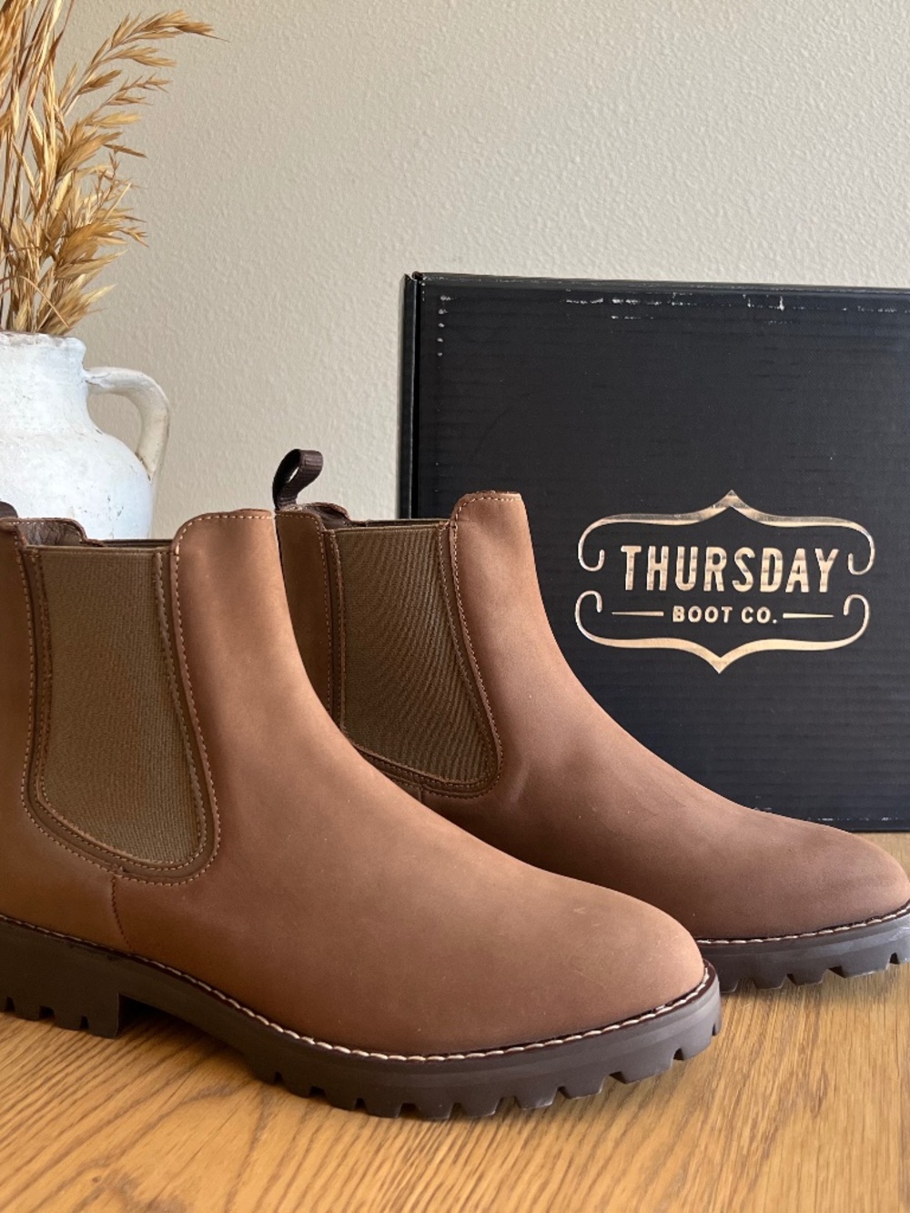 Thursday Boot Co. “Legend” Chelsea Boots in “Pebble”